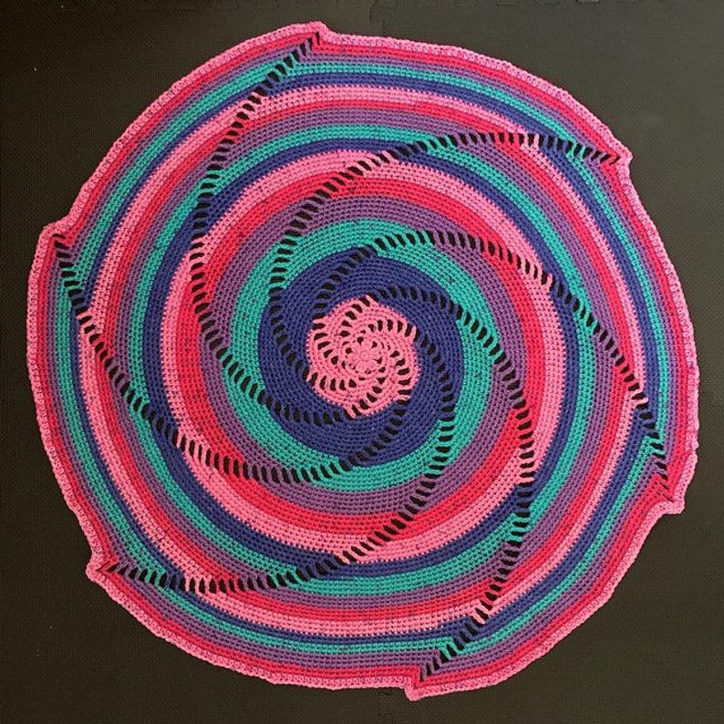 Mixed Berry Crochet Blanket