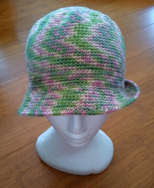 Rose Garden Crochet Cloche