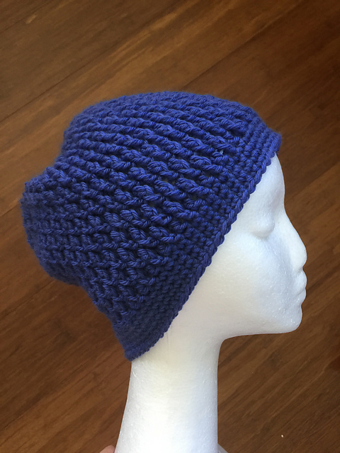 cashmere and wool blue hat