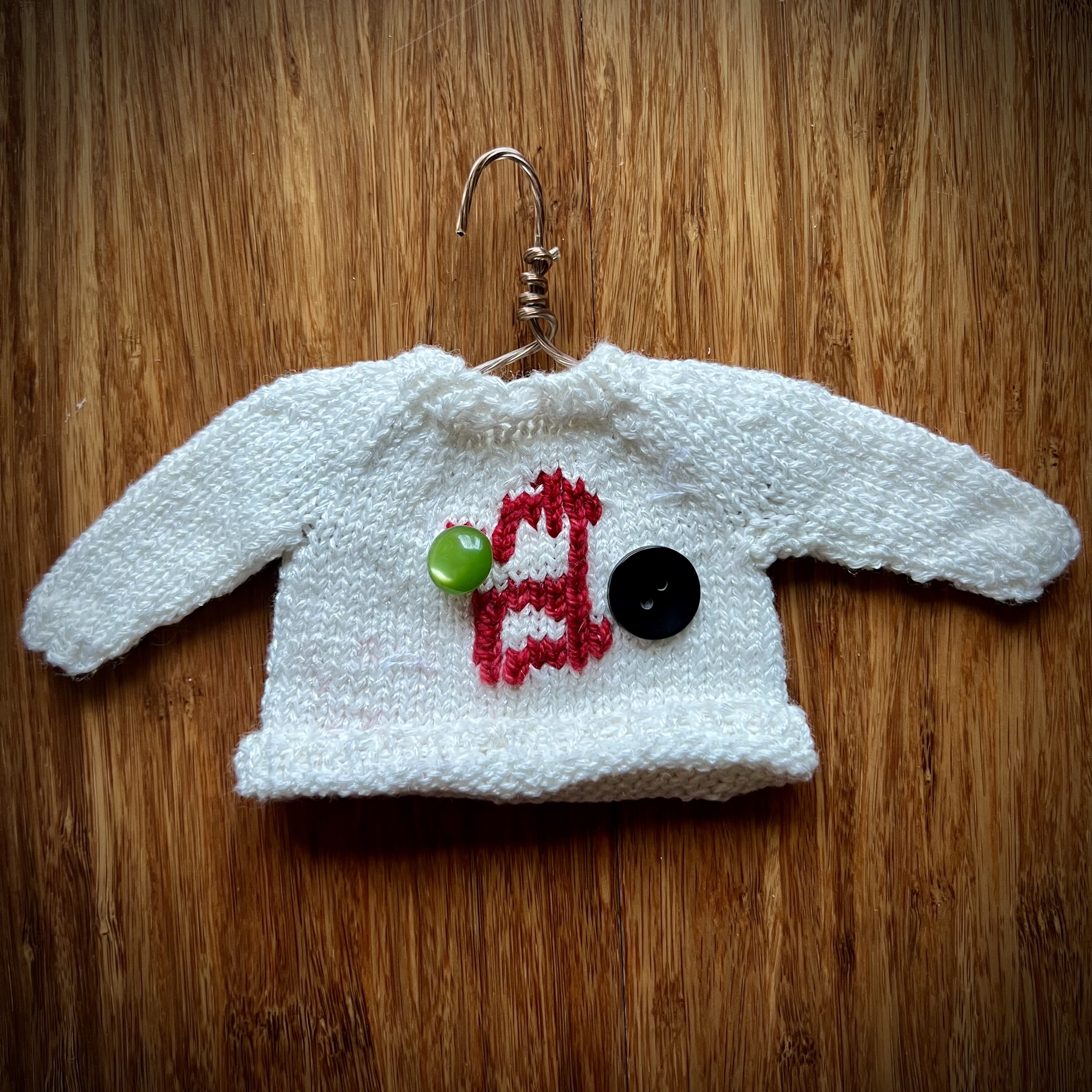 Mini sweater ornament