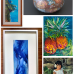 Donia Lilly painting - 1 of 5 pieces that sold at the Aloha Expressionism Art Exhibition & Silent Auction at the 2015 Hawaii Food & Wine Festival
