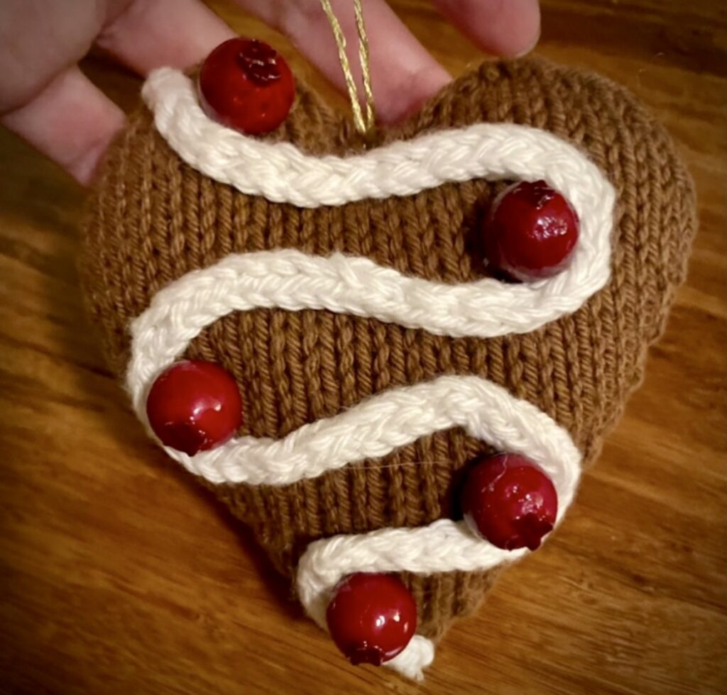 Gingerbread Heart Ornament