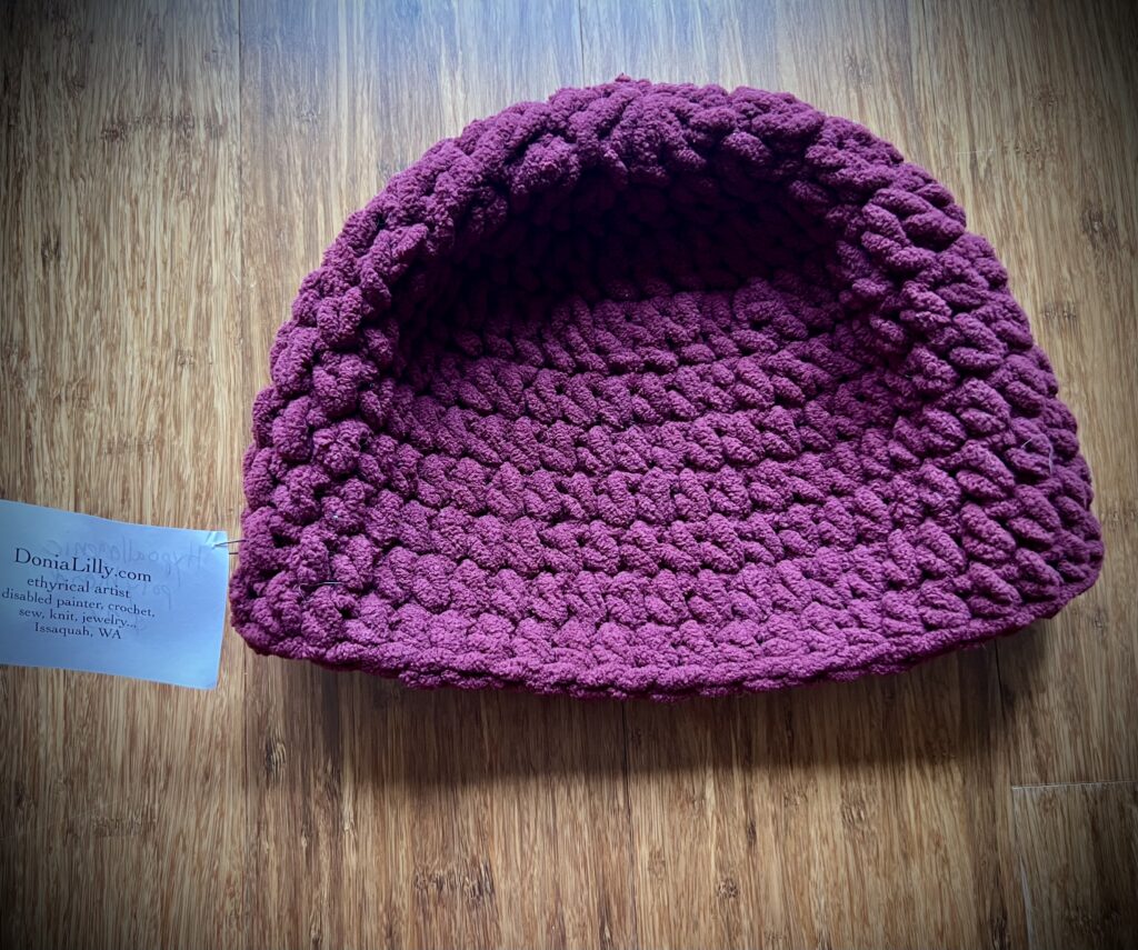 Burgundy Hypoallergenic Beanie