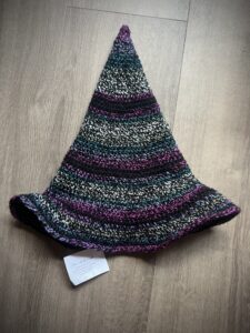 Winter Ombre Witch Hat with wire brim 