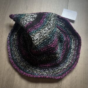 Winter Ombre Witch Hat with wire brim 