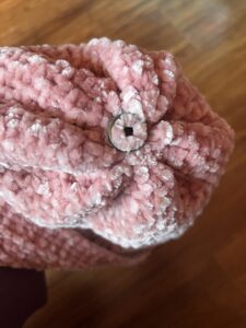 Hypoallergenic Slouchy Crochet Hat with Interchangeable Pom